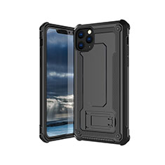 Ultra-thin Silicone Gel Soft Case 360 Degrees Cover Z01 for Apple iPhone 11 Pro Max Black