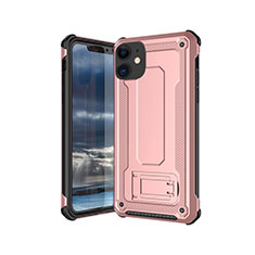 Ultra-thin Silicone Gel Soft Case 360 Degrees Cover Z01 for Apple iPhone 11 Rose Gold