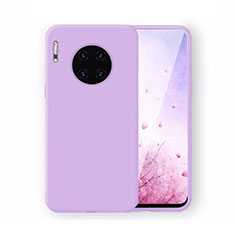 Ultra-thin Silicone Gel Soft Case 360 Degrees Cover Z04 for Huawei Mate 30 5G Purple