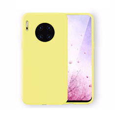 Ultra-thin Silicone Gel Soft Case 360 Degrees Cover Z04 for Huawei Mate 30 5G Yellow