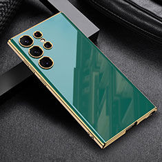 Ultra-thin Silicone Gel Soft Case Cover AC1 for Samsung Galaxy S22 Ultra 5G Green