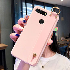 Ultra-thin Silicone Gel Soft Case Cover C01 for Huawei Honor View 20 Pink