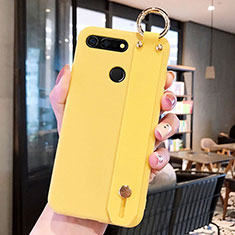 Ultra-thin Silicone Gel Soft Case Cover C01 for Huawei Honor View 20 Yellow