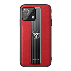 Ultra-thin Silicone Gel Soft Case Cover C02 for Xiaomi Mi 11 Lite 4G Red