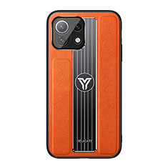 Ultra-thin Silicone Gel Soft Case Cover C02 for Xiaomi Mi 11 Lite 5G NE Orange