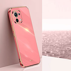 Ultra-thin Silicone Gel Soft Case Cover C03 for Xiaomi Mi 11 Lite 5G NE Hot Pink