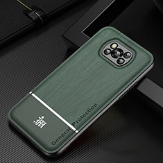 Ultra-thin Silicone Gel Soft Case Cover JM1 for Xiaomi Poco X3 NFC Green