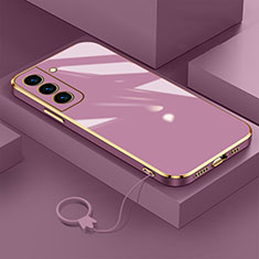 Ultra-thin Silicone Gel Soft Case Cover M01 for Samsung Galaxy S21 FE 5G Purple