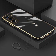 Ultra-thin Silicone Gel Soft Case Cover M01 for Samsung Galaxy S22 Plus 5G Black