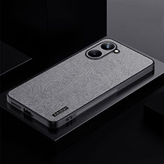 Ultra-thin Silicone Gel Soft Case Cover PB1 for Realme 10 Pro 5G Gray