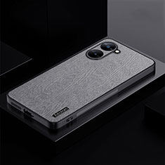 Ultra-thin Silicone Gel Soft Case Cover PB1 for Realme V20 5G Gray