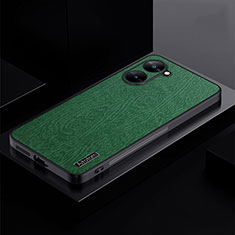 Ultra-thin Silicone Gel Soft Case Cover PB1 for Realme V30t 5G Green