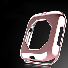 Ultra-thin Silicone Gel Soft Case Cover S01 for Apple iWatch 4 40mm Rose Gold