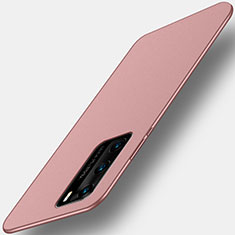 Ultra-thin Silicone Gel Soft Case Cover S01 for Huawei P40 Rose Gold