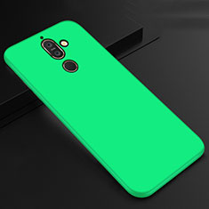 Ultra-thin Silicone Gel Soft Case Cover S01 for Nokia 7 Plus Green
