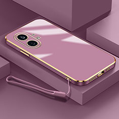 Ultra-thin Silicone Gel Soft Case Cover S01 for Nothing Phone 1 Purple