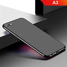 Ultra-thin Silicone Gel Soft Case Cover S01 for Oppo A3 Black