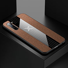 Ultra-thin Silicone Gel Soft Case Cover S01 for Oppo K7 5G Brown