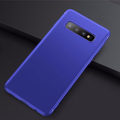 Ultra-thin Silicone Gel Soft Case Cover S01 for Samsung Galaxy S10 Plus Blue