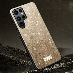 Ultra-thin Silicone Gel Soft Case Cover S01 for Samsung Galaxy S21 Ultra 5G Gold