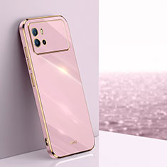 Ultra-thin Silicone Gel Soft Case Cover S01 for Vivo iQOO 9 5G Pink