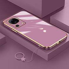 Ultra-thin Silicone Gel Soft Case Cover S01 for Xiaomi Mi 12 Lite NE 5G Purple