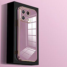 Ultra-thin Silicone Gel Soft Case Cover S01 for Xiaomi Mi 13 5G Purple