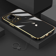 Ultra-thin Silicone Gel Soft Case Cover S01 for Xiaomi Mi 13 Lite 5G Black
