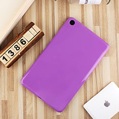 Ultra-thin Silicone Gel Soft Case Cover S01 for Xiaomi Mi Pad Purple