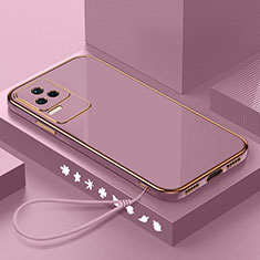 Ultra-thin Silicone Gel Soft Case Cover S01 for Xiaomi Poco F4 5G Purple