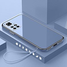 Ultra-thin Silicone Gel Soft Case Cover S01 for Xiaomi Redmi 10 4G Lavender Gray