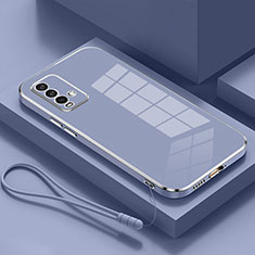 Ultra-thin Silicone Gel Soft Case Cover S01 for Xiaomi Redmi 9T 4G Lavender Gray