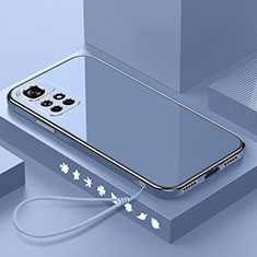 Ultra-thin Silicone Gel Soft Case Cover S01 for Xiaomi Redmi Note 11 4G (2021) Lavender Gray