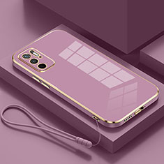 Ultra-thin Silicone Gel Soft Case Cover S01 for Xiaomi Redmi Note 11 SE 5G Purple