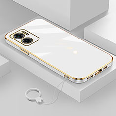 Ultra-thin Silicone Gel Soft Case Cover S01 for Xiaomi Redmi Note 11E 5G White