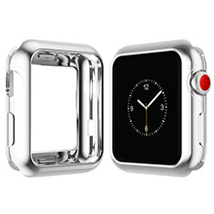 Ultra-thin Silicone Gel Soft Case Cover S02 for Apple iWatch 4 40mm Silver