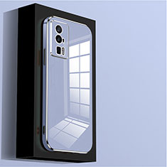 Ultra-thin Silicone Gel Soft Case Cover S02 for Xiaomi Poco F5 Pro 5G Lavender Gray