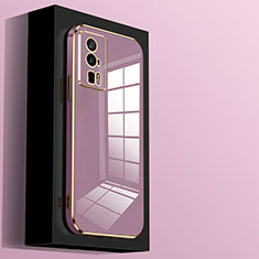 Ultra-thin Silicone Gel Soft Case Cover S02 for Xiaomi Poco F5 Pro 5G Purple