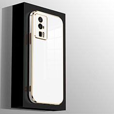 Ultra-thin Silicone Gel Soft Case Cover S02 for Xiaomi Poco F5 Pro 5G White