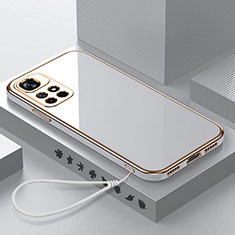 Ultra-thin Silicone Gel Soft Case Cover S02 for Xiaomi Redmi Note 11S 5G White