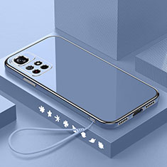 Ultra-thin Silicone Gel Soft Case Cover S02 for Xiaomi Redmi Note 11T 5G Lavender Gray