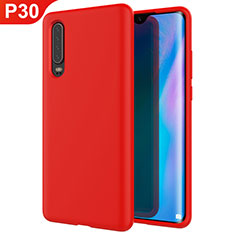 Ultra-thin Silicone Gel Soft Case Cover S03 for Huawei P30 Red