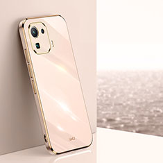 Ultra-thin Silicone Gel Soft Case Cover S03 for Xiaomi Mi 11 Pro 5G Gold