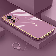 Ultra-thin Silicone Gel Soft Case Cover S03 for Xiaomi Mi 12T Pro 5G Purple