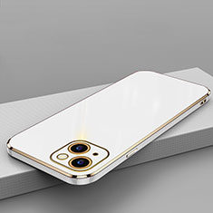 Ultra-thin Silicone Gel Soft Case Cover S04 for Apple iPhone 13 Mini White