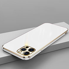 Ultra-thin Silicone Gel Soft Case Cover S04 for Apple iPhone 14 Pro White