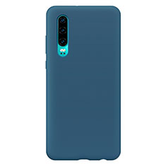 Ultra-thin Silicone Gel Soft Case Cover S04 for Huawei P30 Blue