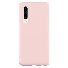 Ultra-thin Silicone Gel Soft Case Cover S04 for Huawei P30 Pink