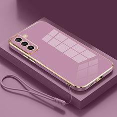 Ultra-thin Silicone Gel Soft Case Cover S04 for Samsung Galaxy S21 5G Purple