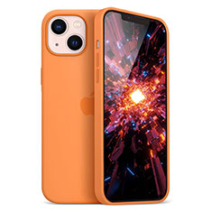 Ultra-thin Silicone Gel Soft Case Cover S05 for Apple iPhone 13 Mini Orange